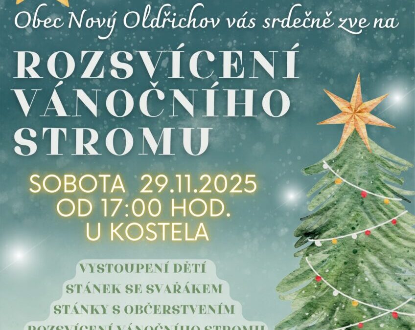 Pozvánka na naše vystoupení na Rozsvícení vánočního stromu