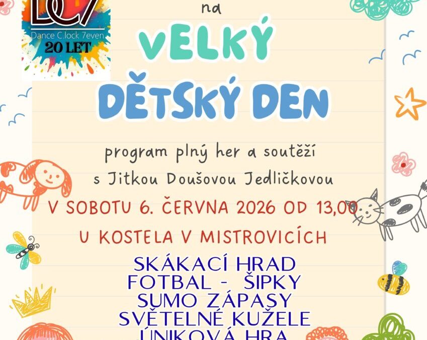 Pozvánka na Den dětí –  Unie rodičů a přátel školy